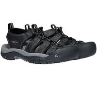 Sandale KEEN "NEWPORT", Herren, Gr. 42,5, schwarz, Leder, Schuhe Outdoorsandale Sandale, mit Klettverschluss (52692864-42,5) schwarz
