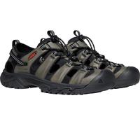 Sandale KEEN "TARGHEE III S", Herren, Gr. 42,5, grau (grau, schwarz), Leder, Schuhe Sandale (57847903-42,5) grau, schwarz