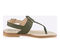 Zehentrenner HEINE, Damen, Gr. 42, grün (khaki), Glattleder, Leder, Rindsleder, Schuhe Zehentrenner (56036829-42) khaki