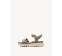 Tamaris Plateau Sandaletten für Damen, grün, Größe 40 EU