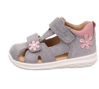 superfit Kinder Sandale BUMBLEBEE Mädchen 21 Hellgrau/Rosa