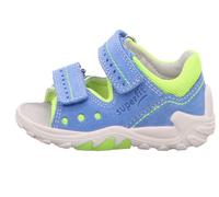 Sandale Leder \ FLOW BLAU/GELB - Gr. - 21