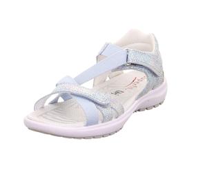 Sandale Leder \ RAINBOW HELLBLAU - Gr. - 40