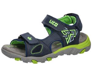 Sandale LICO "Sandale Kiano V", Mädchen, Gr. 38, blau, Leder, Schuhe Sandale (86933726-38) blau