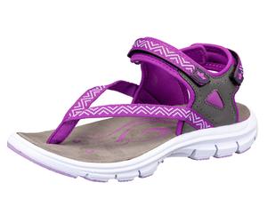 Sandale LICO "Sandale Lagos V", Damen, Gr. 40, lila, Synthetik, Schuhe Outdoorsandale Sandale Zehenstegsandale (37128344-40) lila