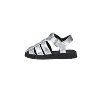 Sandale LLOYD "Hochwertige Sandale", Damen, Gr. 41, silber, Leder, unifarben, Schuhe Sandale, mit klassischem Design (97167340-41) silber