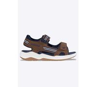 Sandale LOTTO, Mädchen, Gr. 33, braun, navy, Synthetik, mehrfarbig, Schuhe Sandale, - mit Flexkerben für einen natürlichen Bewegungsablauf (27922802-33) braun, navy