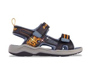 Sandale LOTTO, Mädchen, Gr. 34, blau (navy, orange), Synthetik, mehrfarbig, Schuhe Sandale, - mit blinkenden LED Leuchten (18169320-34) navy, orange