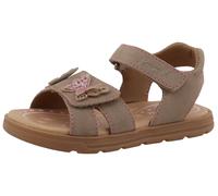 Sandale LURCHI "Cinny", Mädchen, Gr. 29, beige, Veloursleder, festlich, Schuhe Sandale, Klettschuh mit Glitzer, Größenschablone zum Download (13761115-29) beige