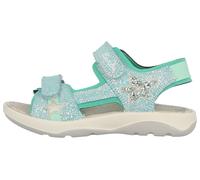 Sandale LURCHI "Fia 2", Mädchen, Gr. 32, grün (mintgrün), Leder, Textil, Schuhe Sandale, Sommerschuh, Festtagsschuh, Glitzer, Größenschablone z. Download (13438535-32) mintgrün