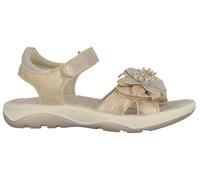 Sandale LURCHI "Flora", Mädchen, Gr. 29, gold (goldfarben), Lederimitat, glänzend, festlich, Schuhe Sandale, Sandalette mit Klettverschlüssen, Größenschablone zum Download (30116840-29) goldfarben