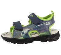 Sandale LURCHI "Keeper", Mädchen, Gr. 29, navy, multi, Lederimitat, Textil, Schuhe Sandale, Klettschuh mit Blinkfunktion, Größenschablone zum Download (70480630-29) navy, multi
