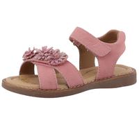 Sandale LURCHI "Loona", Mädchen, Gr. 32, rosé, Veloursleder, festlich, Schuhe Sandale, Klettschuh mit Blütenapplikation, Größenschablone zum Download (12554705-32) rosé
