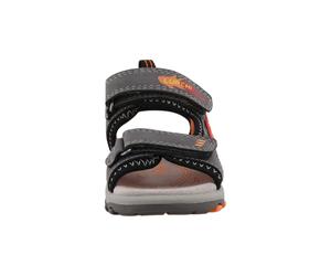 Sandale LURCHI "Lurchi Rosco", Mädchen, Gr. 26, grau (dunkelgrau), Kunstfaser, unifarben, Schuhe Sandale (45807640-26) dunkelgrau