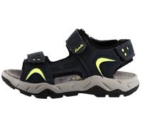 Sandale LURCHI "Oweno", Mädchen, Gr. 33, navy, Lederimitat, Textil, Schuhe Sandale, Klettschuh mit Neonfarben, Größenschablone zum Download (66881008-33) navy