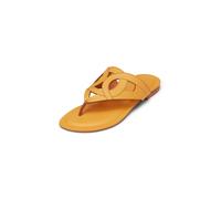 Sandale MARC O'POLO "aus edlem Kalbleder", Damen, Gr. 39, gelb (golden gelb), Obermaterial: 100% Leder (Rind), unifarben, Schuhe Sandale (90840940-39) golden gelb