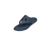 Sandale MARC O'POLO "aus edlem Kalbleder", Damen, Gr. 42, blau (m886), Obermaterial: 100% Leder (Rind), unifarben, Schuhe Sandale (48648706-42) m886