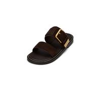 Sandale MARC O'POLO "aus edlem Rindleder", Damen, Gr. 42, burnt coffee, Obermaterial: 100% Leder (Rind), unifarben, Schuhe Sandale (45118345-42) burnt coffee