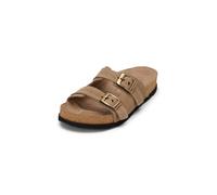 Pantolette MARC O'POLO "Quinn", Damen, Gr. 39, sand, Mesh, Synthetik, Veloursleder, unifarben, Schuhe Pantolette, Sommerschuh, Hausschuh, Strandschuh mit Memory Foam (34539550-39) sand
