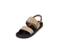 Sandale MARC O'POLO "aus weichem Veloursleder", Damen, Gr. 40, dusty sand, Obermaterial: 100% Leder, unifarben, Schuhe Sandale (71890809-40) dusty sand