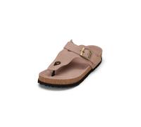 Sandale MARC O'POLO "aus weichem Veloursleder", Damen, Gr. 41, rosa (beige), Obermaterial: 100% Leder, unifarben, Schuhe Sandale (89675064-41) beige