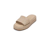 Sandale MARC O'POLO "in Bastoptik", Damen, Gr. 42, nature, Obermaterial: 50% Polyester, 50% Polypropylen, unifarben, Schuhe Sandale (61014027-42) nature