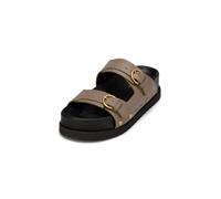 Sandale MARC O'POLO "mit verstellbaren Riemen", Damen, Gr. 40, beige (earthy taupe), Obermaterial: 100% Leder, unifarben, Schuhe Sandale (22770118-40) earthy taupe