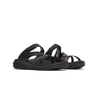Sandale MERRELL "DISTRICT 4 LTR WEAVE", Damen, Gr. 38, schwarz, Leder, Synthetik, Schuhe Sandale (43871447-38) schwarz