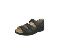 Sandale NATURAL FEET "Marokko XL", Herren, Gr. 45, schwarz, Leder, Schuhe Sandale, mit anpassbarer Laufsohle (24005633-45) schwarz