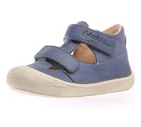 Sandale NATURINO "PUFFY BONE", Mädchen, Gr. 21, blau (jeansblau), Glattleder, Schuhe Sandale, Lauflernschuh mit Klettverschluss, Größenschablone zum Download (12382160-21)