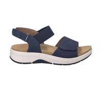 Sandale JOSEF SEIBEL "Estelle 13", Herren, Gr. 37, blau, Nubukleder, Schuhe Sandale, Sommerschuh, Komfortschuh mit praktischen Klettverschlüssen, G-Weite (26728558-37) blau