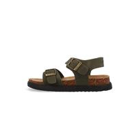 Sandale O'NEILL "POLLY SANDAL LOW JR", Mädchen, Gr. 34, grün (schwarz olive), Synthetik, Schuhe Sandale, Sommerschuh, Schlappen mit Schnallenverschluss für Kinder (46144518-34) schwarz olive