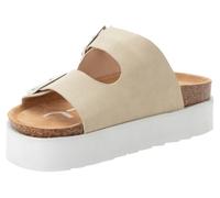 Sandale O'NEILL "SANDY PLATFORM SLIDER WOMEN LOW", Damen, Gr. 40, braun (tan), Synthetik, Schuhe Sandale (83789208-40) tan