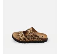 Sandale O'NEILL "SANDY SLIDER WOMEN LOW", Damen, Gr. 36, leopard, Synthetik, Schuhe Sandale (53704964-36) leopard