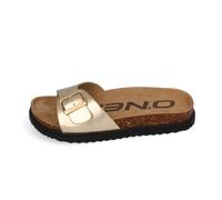 Sandale O'NEILL "SOLANA SLIDER WOMEN LOW", Damen, Gr. 36, gold, Synthetik, Schuhe Sandale (55051963-36) gold