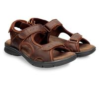 Panama Jack Herren-Sandalen Salton Basics Peeptoe Braun (Cuero C4)
