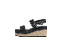 Sandale PEPE JEANS "sandals BILLIE LOG W", Damen, Gr. 28, schwarz, 100% Polyurethan, Schuhe Sandale (48884863-38) schwarz
