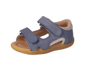 Sandale PEPINO BY RICOSTA "Jasper WMS: mittel", Mädchen, Gr. 25, nautic, Nubukleder, Schuhe Sandale, Babyschuh mit Klett, Größenschablone zum Download (86364467-25) nautic