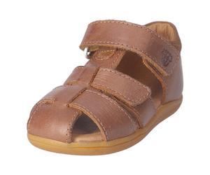 Sandale PEPINO BY RICOSTA "Jonny WMS: mittel", Mädchen, Gr. 25, braun (caramel), Leder, Schuhe Sandale, Babyschuh mit Klett, Größenschablone zum Download (10760847-25) caramel