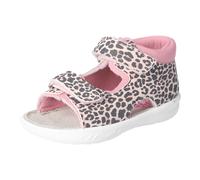 Sandale PEPINO BY RICOSTA "Titu WMS: mittel", Mädchen, Gr. 28, rosa, leo, Lederimitat, Textil, Schuhe Sandale, Babyschuh, Sommerschuh mit Größenschablone zum Download (42054533-28) rosa, leo