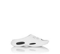 Sandale PLEIN SPORT "Logo", Damen, Gr. 44-45, Normalschaft, schwarz-weiß (0102, weiß, schwarz), Schuhe Sandale (59936554-44) 0102, weiß, schwarz