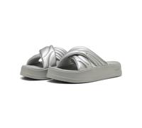 Puma Leadcat Platform Metallic Sandalen Damen | Aged Silver/Gray Echo | Größe: 40.5 Gray