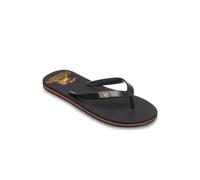 Sandale QUIKSILVER "Bob Marley Molokai", Herren, Gr. 13(46), schwarz, Obermaterial: 96% thermoplastischer Gummi, 4% Metall / Futter: 100% Synthetikgummi / Laufsohle: 100% Moosgummi., Schuhe Sandale (2