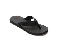 Sandale QUIKSILVER "Carver Natural", Herren, Gr. 11 (44), schwarz (schwarz 1), Obermaterial:Obermaterial: Leder / Futter: Textil / Außensohle: Gummi;, Schuhe Sandale (95199213-11) schwarz 1