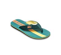 Sandale QUIKSILVER "Molokai Layback", Herren, Gr. 12(45), deep sea holmes, Obermaterial: Textil (Baumwolle), Futter: Textil, Außensohle: Schwammgummi, Schuhe Sandale (67372766-12) deep sea holmes