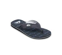 Sandale QUIKSILVER "Molokai Layback", Herren, Gr. 12(45), schwarz quik tough, Obermaterial:Obermaterial: 100% Baumwolltextil, Futter: 100% Polyestertextil, Laufsohle: 100% Schwammgummi;, Schuhe Sandal