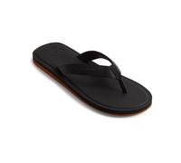 Sandale QUIKSILVER "Molokai Nubuck", Herren, Gr. 13(46), schwarz (solid schwarz), Obermaterial: Synthetikmaterial / Futter: Textil / Außensohle: Moosgummi., Schuhe Schlappen Zehentrenner (94438148-13)