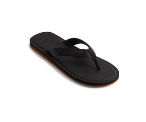 Sandale QUIKSILVER "Molokai Nubuck", Herren, Gr. 7(40), schwarz (solid schwarz), Obermaterial: Synthetikmaterial / Futter: Textil / Außensohle: Moosgummi., Schuhe Schlappen Zehentrenner (94438148-7) s