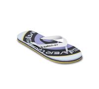 Sandale QUIKSILVER "Molokai Screen", Herren, Gr. 13(46), bunt (weiß), Obermaterial: 100% Synthetik, Futter: 100% Synthetik, Laufsohle: 100% Schwammgummi., Schuhe Sandale (68829561-13) weiß