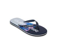 Sandale QUIKSILVER "Molokai Stripe", Herren, Gr. 10 (43), blau (nebulas blau fade reflexion), Obermaterial: 100% Synthetik, Futter: 100% Synthetik, Laufsohle: 100% Schwammgummi., Schuhe Sandale (45893